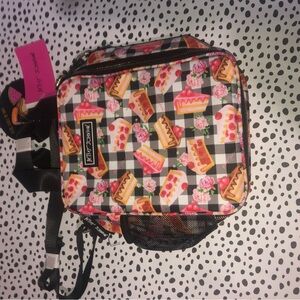 🍰  Betsey Johnson Checkered Cake Print lunch bag